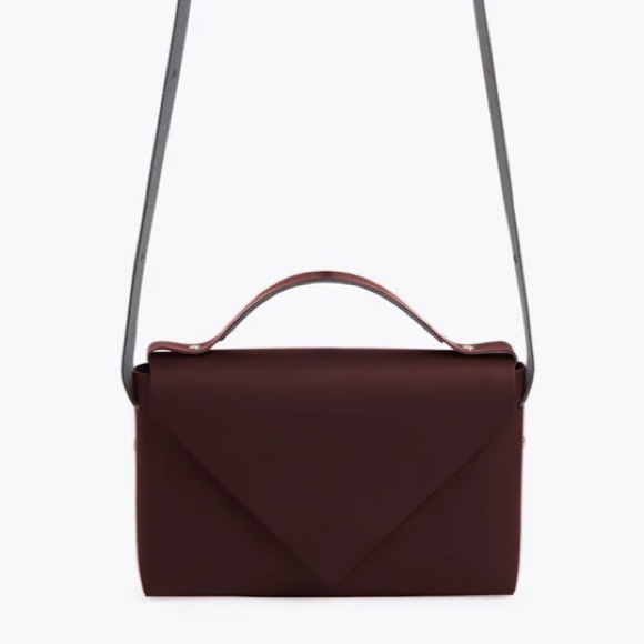 STEF ORIGAMI BAG | DARK BROWN - Picture 1 of 11